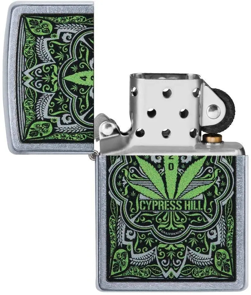 Zippo Cypress Hill Street Chrome Lighter, One Size pattanaustralia